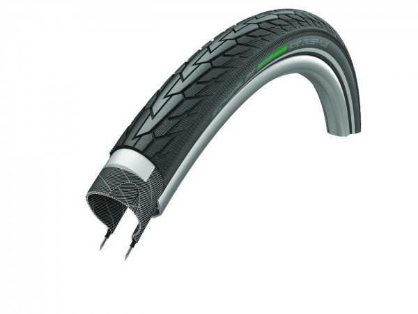 SCHWALBE Fahrradreifen Road Cruiser Plus HS 484 28 Zoll | ETRTO: 50-622 | Draht | TwinSkin | schwarz