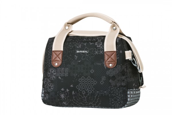 BASIL Lenkertasche Bohème City Bag Befestigung: BasEasy / Klickfix | charcoal