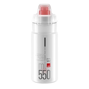 ELITE JET PLUS FAHRRADFLASCHE CLEAR/ROT 550 ML