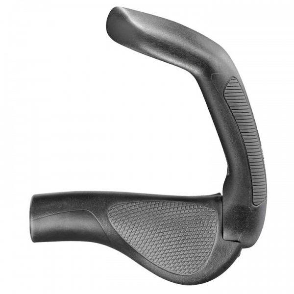 Ergon Lenkergriff GP5-S mit Bar Ends schwarz / grau | Rubber / Kunststoff | Ausführung: lang/