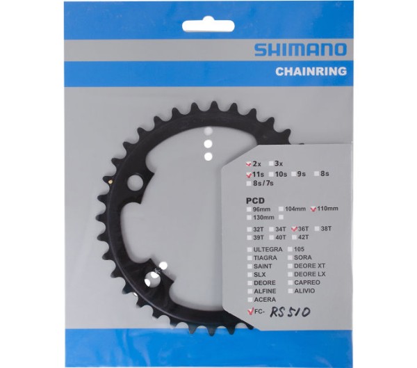 SHIMANO FAHRRADKETTENBLATT 36Z 46-36T/52-36T