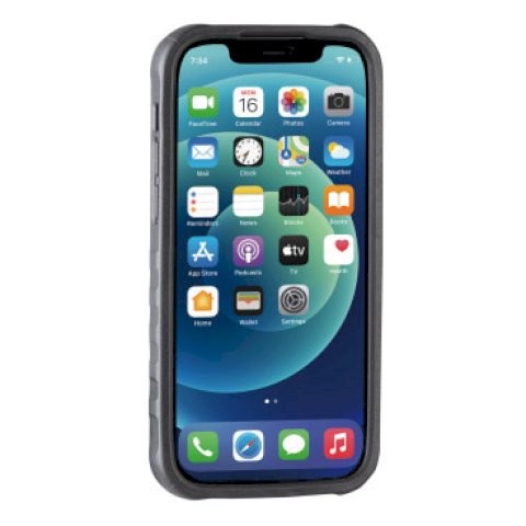 TOPEAK Smartphonehalter Ridecase Maße: 15,4 x 7,9 x 1,49 cm cm | Apple iPhone 12/12 Pro | schwarz/gr