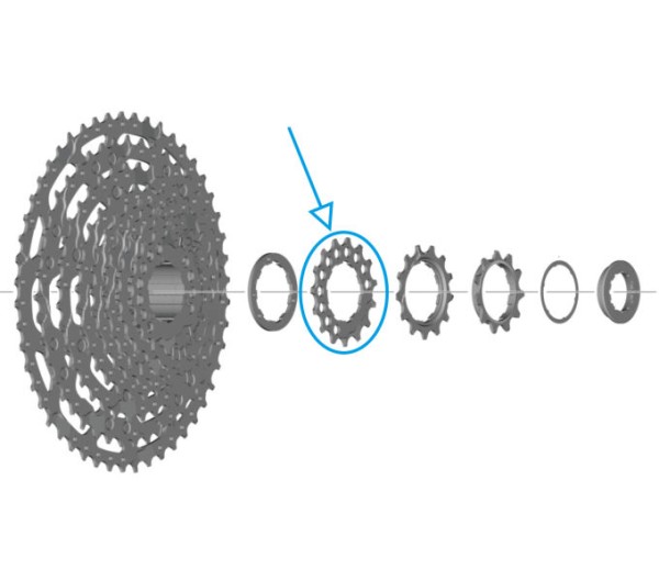 SHIMANO FAHRRADRITZEL CS-LG600 15Z