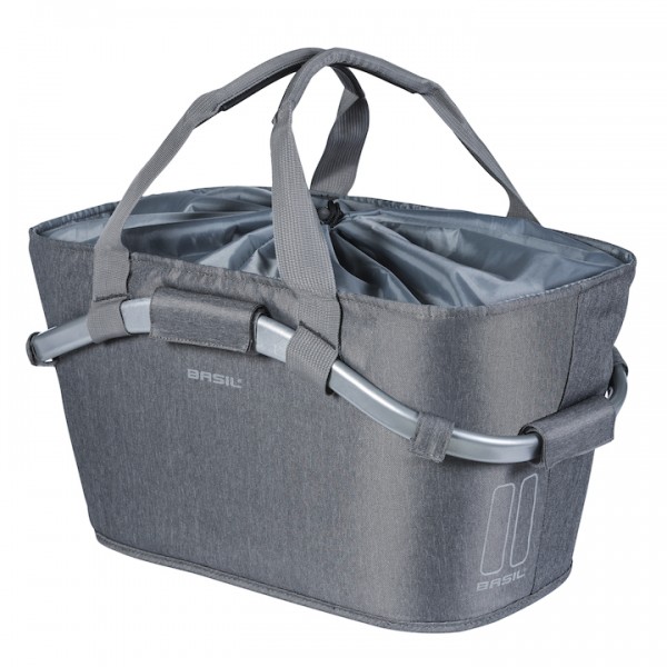 BASIL HR-Basket Carry All 2Day Befestigung: MIK Adapterplatte | grey melee