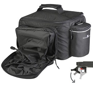 KLICKfix FAHRRAD-GEPÄCKTRÄGERTASCHE RACKPACK SPORT PLUS UNIKLIP2 SCHWARZ